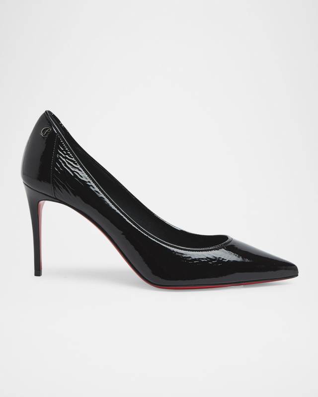 Sporty Kate Patent Red Sole Pumps